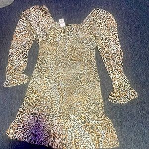 express leopard print dress